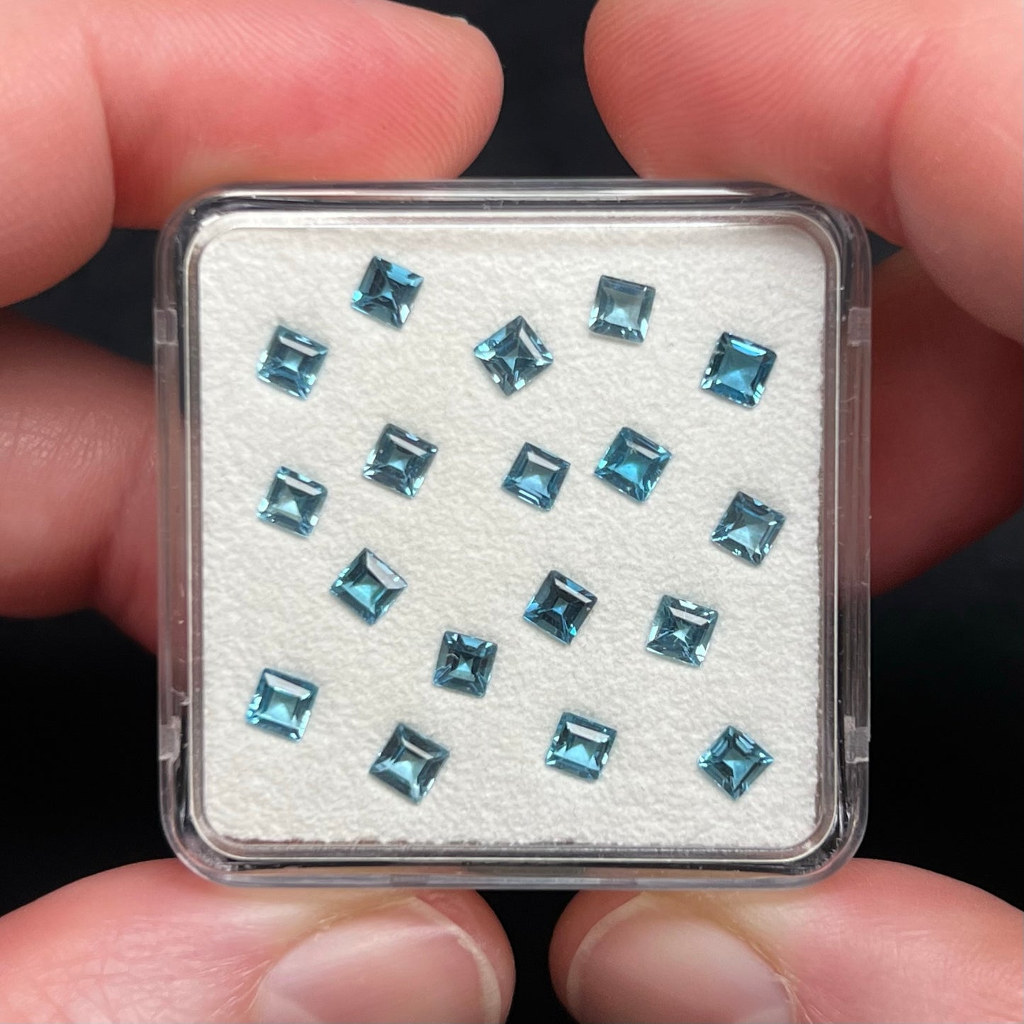 Swiss Blue Topaz Gem Cube