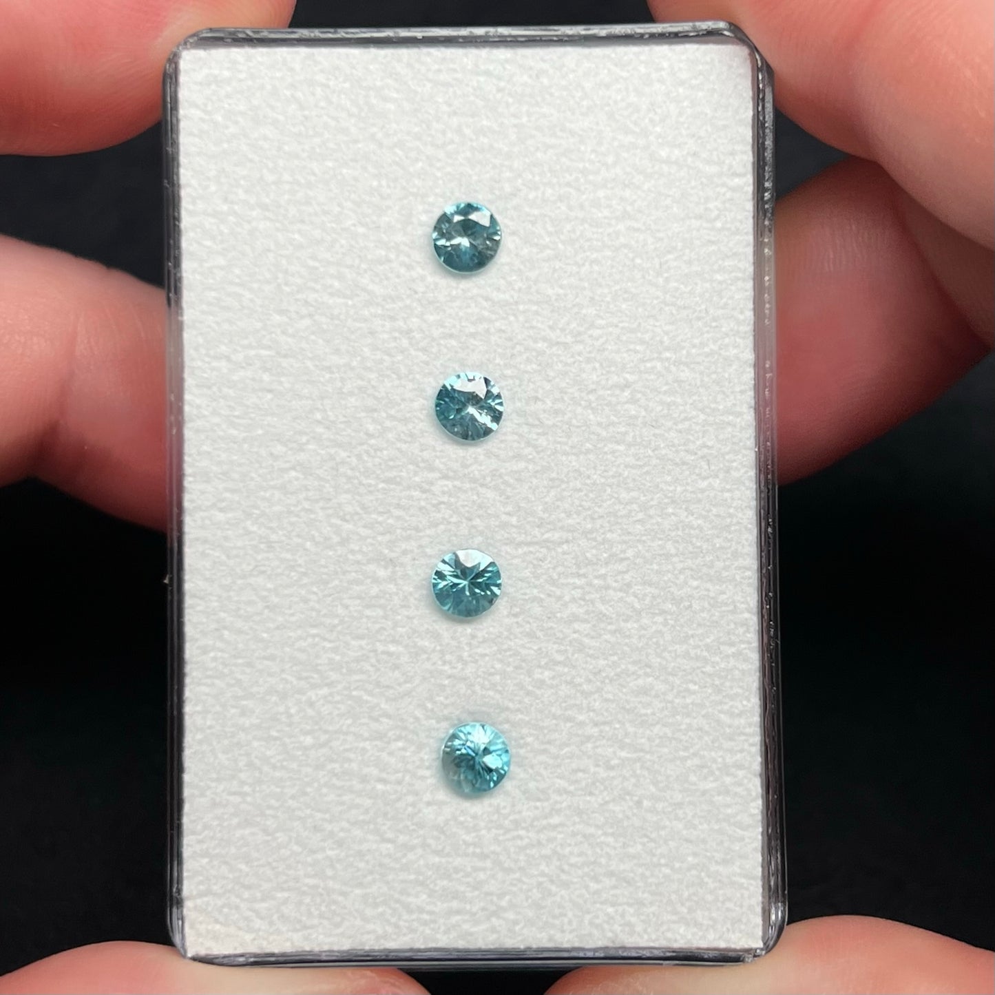 Cambodian Blue Zircon Box