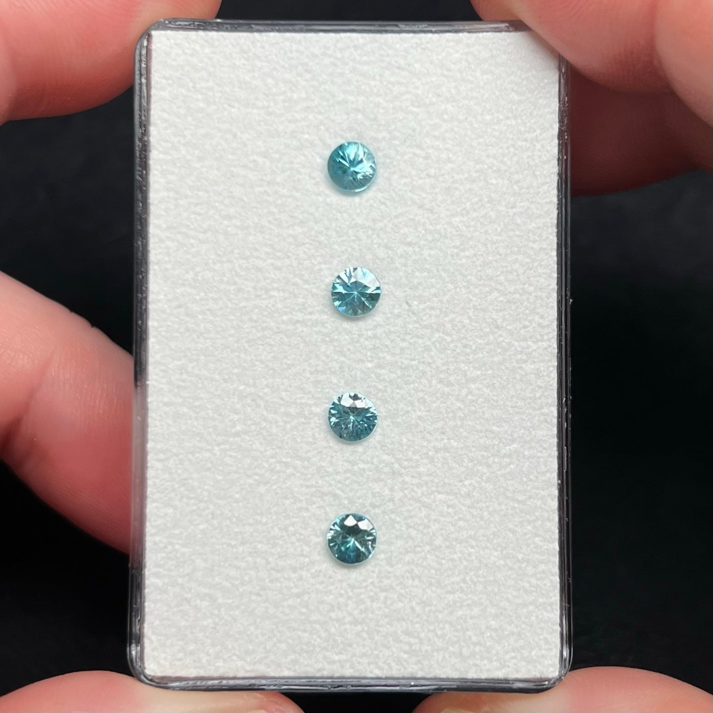 Cambodian Blue Zircon Box