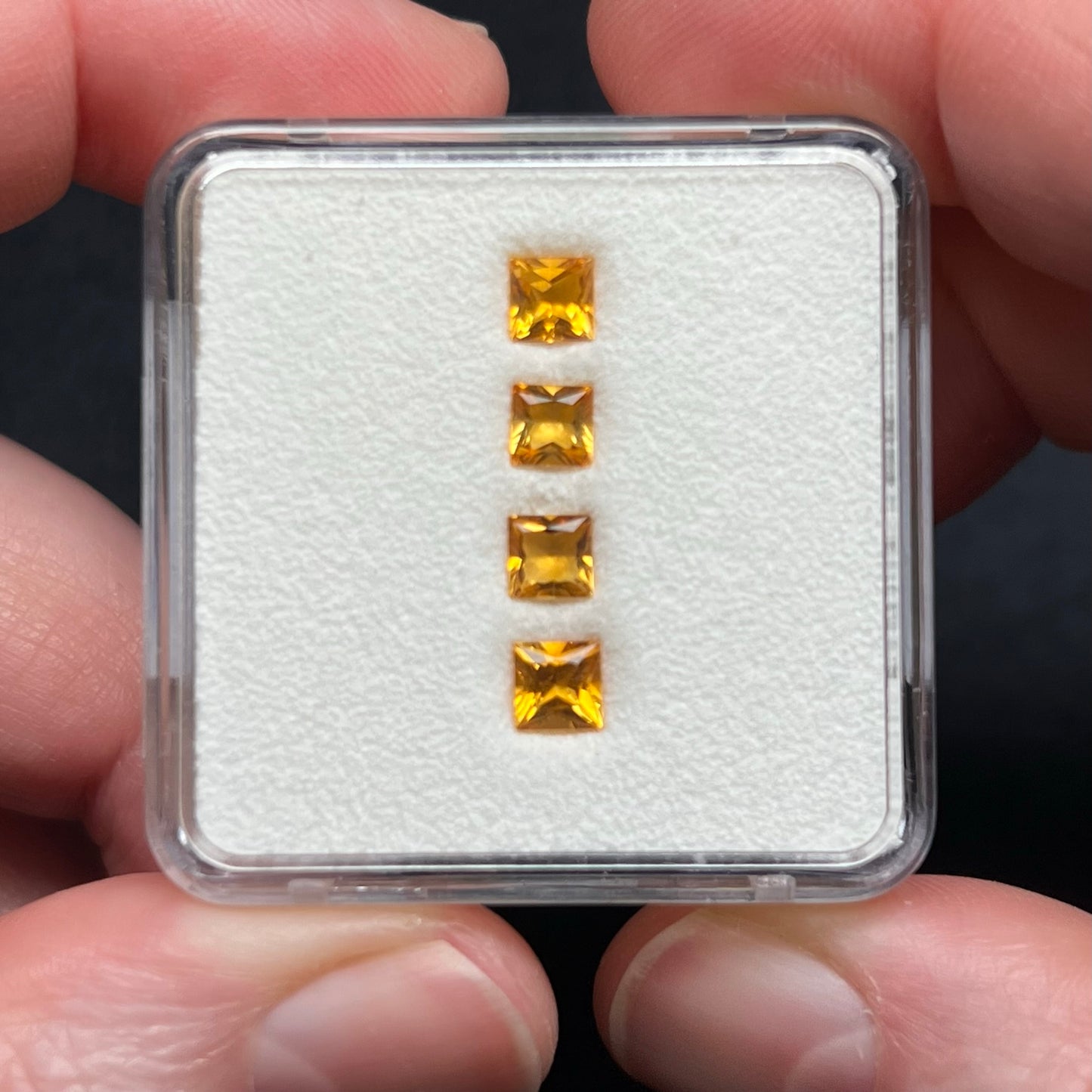 Citrine Gem Cube