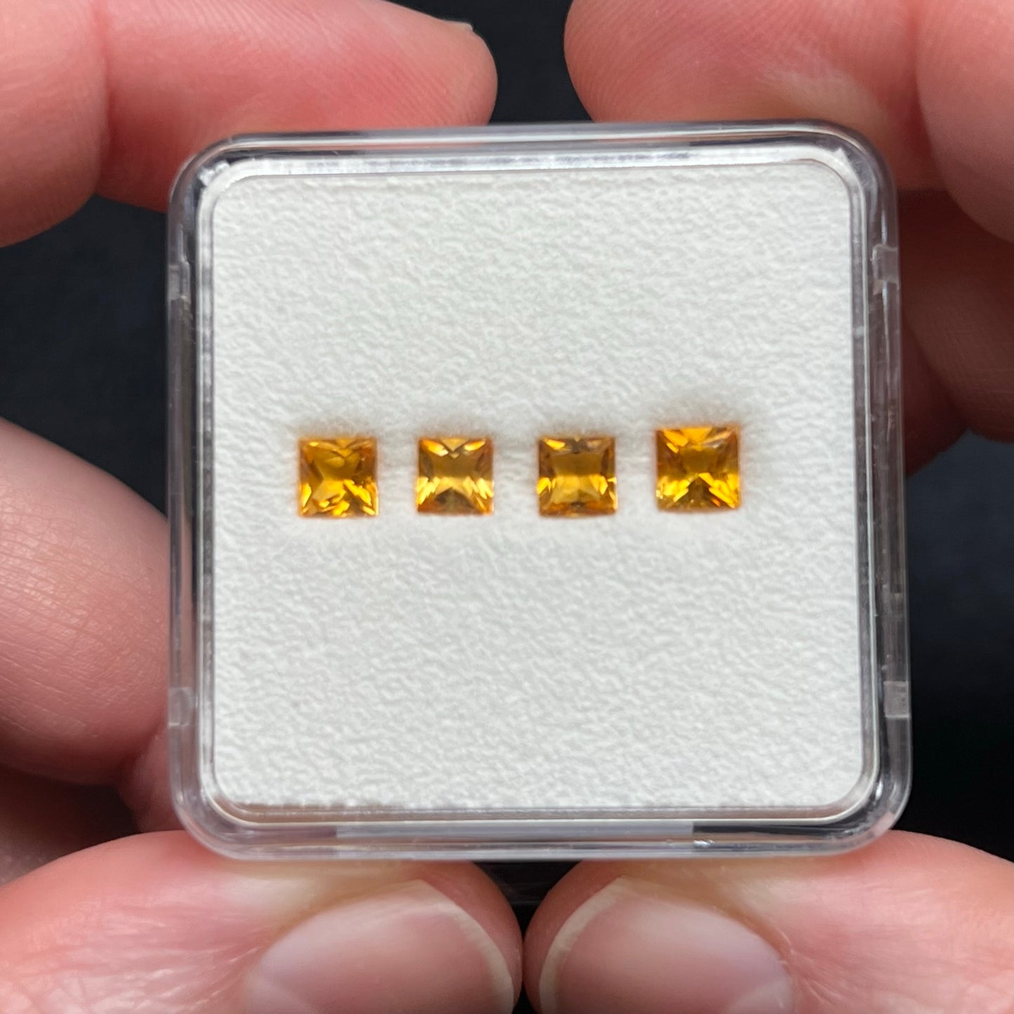 Citrine Gem Cube