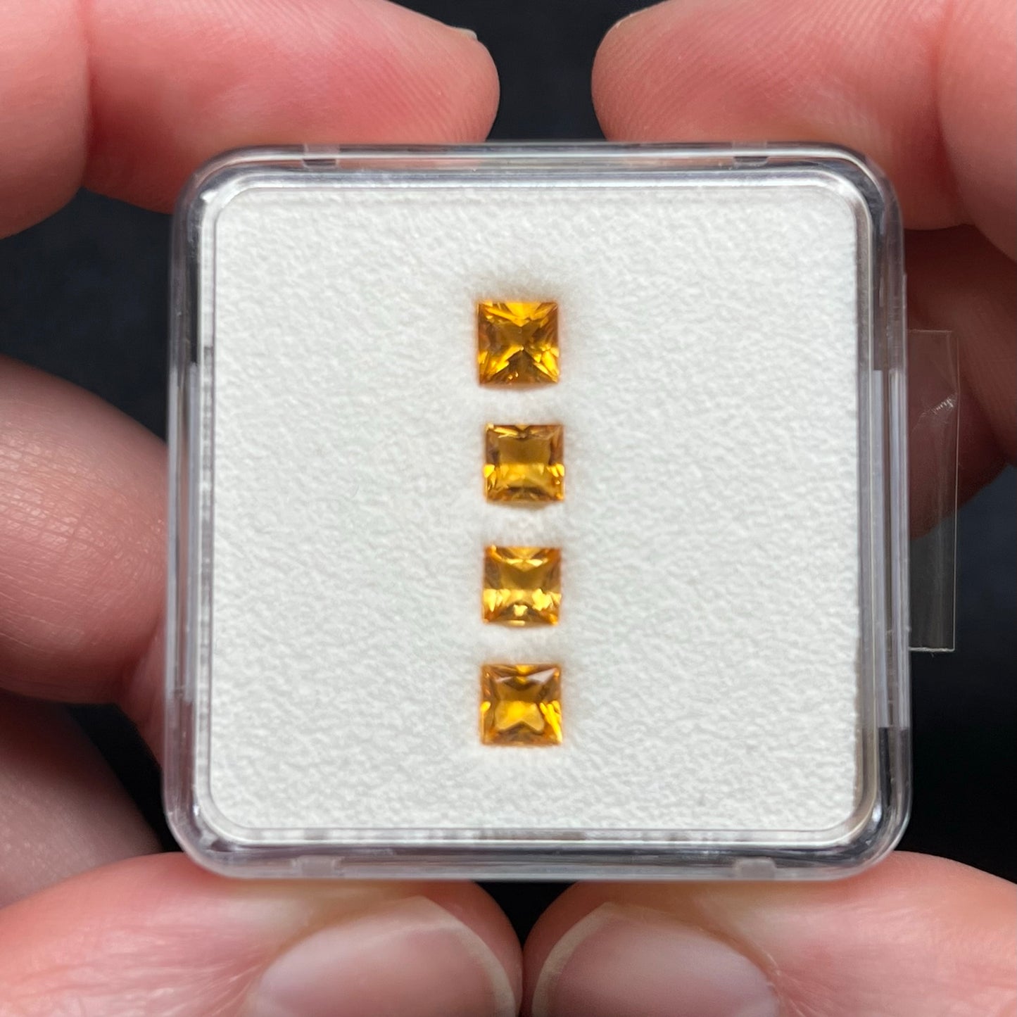 Citrine Gem Cube