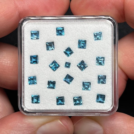 Blue Topaz Gem Cube