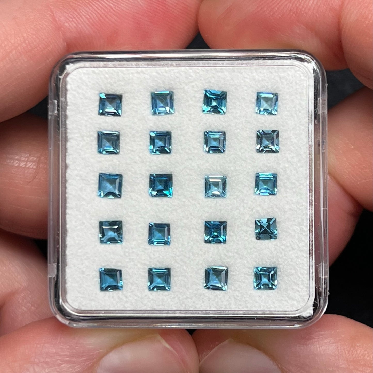 Blue Topaz Gem Cube